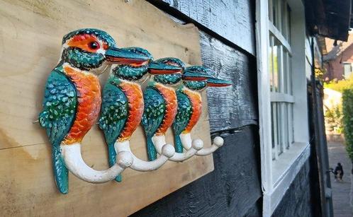 Porte-manteau (4) - oiseaux kookaburra - Fonte, Antiek en Kunst, Kunst | Designobjecten