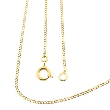 Gouden gourmet schakel ketting | 51 cm (unisex) (unisex) beschikbaar voor biedingen