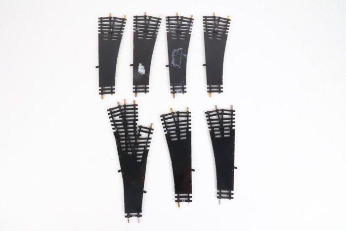 Fleischmann H0 - 6057, 6044 L / R - Modeltreinsporen (7) -, Hobby & Loisirs créatifs, Trains miniatures | HO