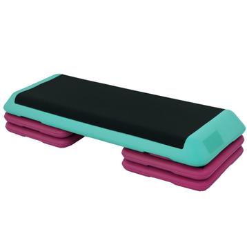 Staphoogte - Verstelbaar – Aerobics - Zwart/Groen/Violet beschikbaar voor biedingen