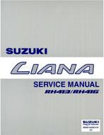 2001 SUZUKI LIANA WERKPLAATSHANDBOEK ENGELS (2 BOEKEN)