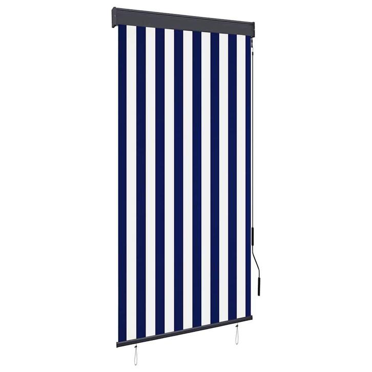 Balkon Rolgordijn 80x250 Blauw/Wit | Retour Deal | 46% Ko..., Huis en Inrichting, Stoffering | Gordijnen en Lamellen, Nieuw, 200 cm of meer