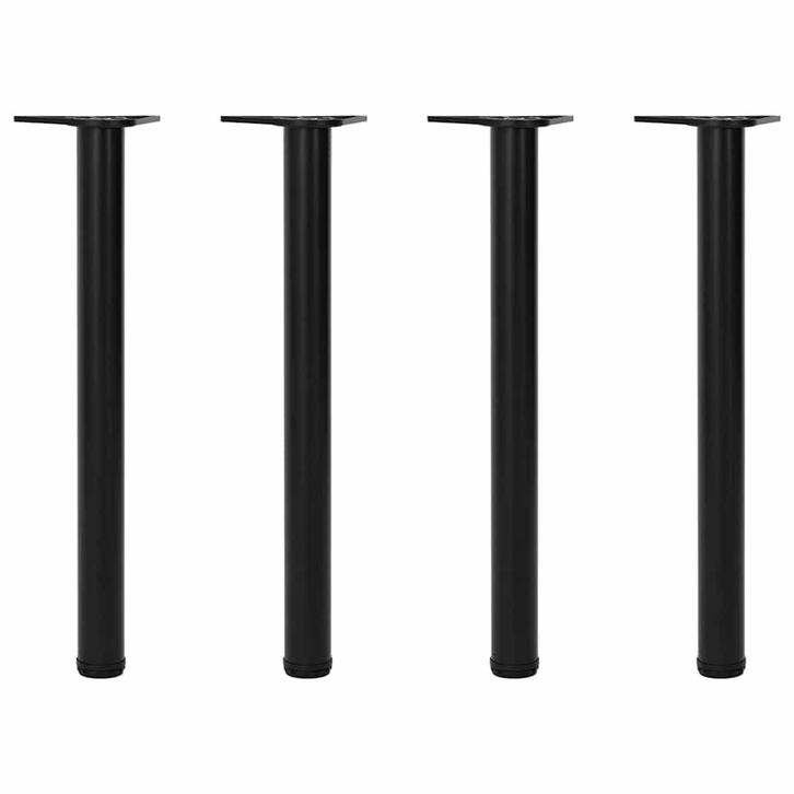 vidaXL Tafelpoten in hoogte verstelbaar zwart 710 mm 4 st, Huis en Inrichting, Tafelonderdelen, Nieuw, Verzenden