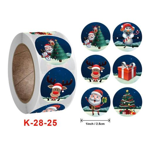 500 stickers labels kerstetiketten merry christmas k28-25, Huis en Inrichting, Woonaccessoires | Kunstplanten en Kunstbloemen