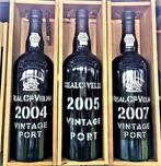 2004, 2005 & 2007 Real Companhia Velha - Vintage Port -, Verzamelen, Wijnen, Nieuw