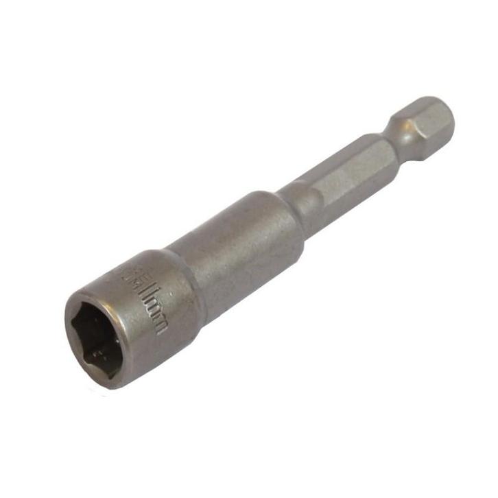 Dop bit adapter 1/4 sleutelwijdte 11 mm. lengte 65 mm. -, Bricolage & Construction, Boîtes à outils, Enlèvement ou Envoi