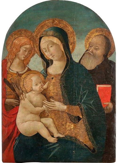 Guidoccio Cozzarelli (1450-c.1516/17), Workshop of - Madonna, Antiek en Kunst, Kunst | Schilderijen | Klassiek