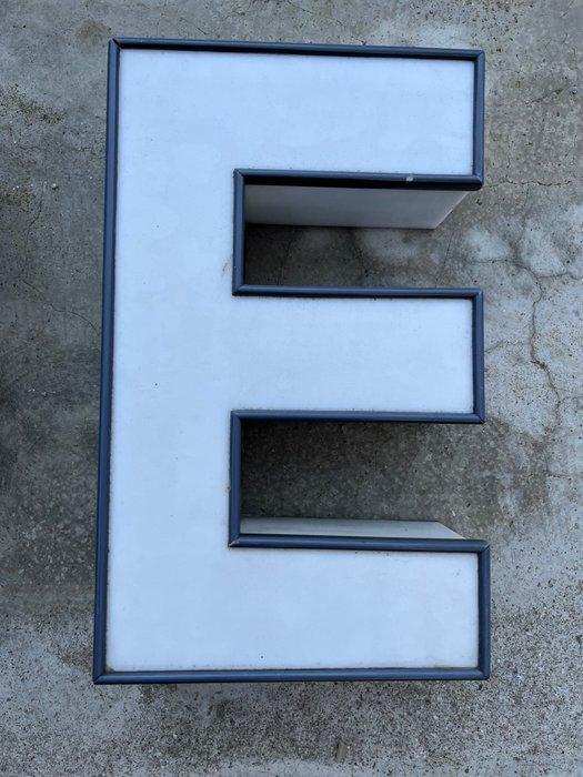 Les lettres enseignent - Panneau (3) - Métal, Plastique, Antiek en Kunst, Antiek | Wandborden en Tegels