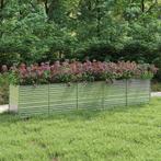 vidaXL Plantenbak verhoogd 400x80x45 cm gegalvaniseerd staal, Tuin en Terras, Verzenden, Nieuw