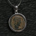 Modern Silver Hanger met een oude Romeinse munt van, Verzamelen