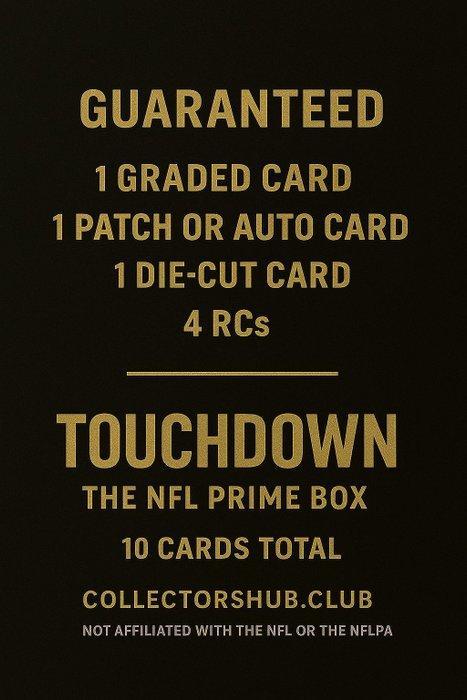 Collectorshub.club Touchdown The NFL Prime Box Carte, Verzamelen, Stickers