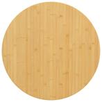 vidaXL Tafelblad Ø 90x4 cm bamboe, Huis en Inrichting, Tafelonderdelen, Verzenden, Nieuw