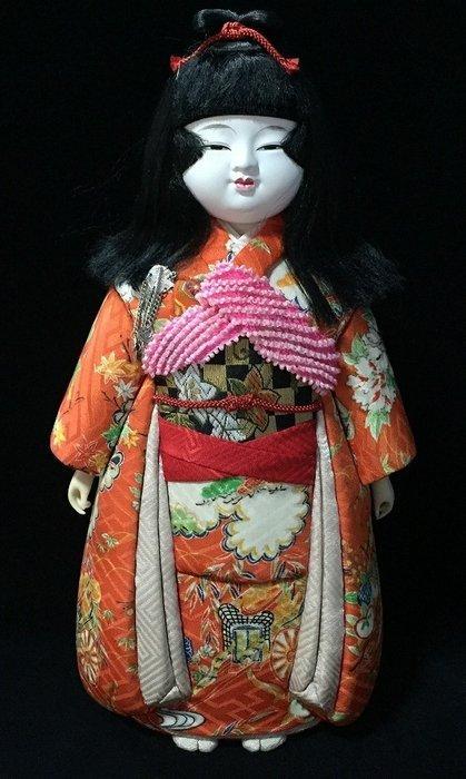 Ichimatsu Kimekomi Doll Statue / Kimono Woman Girl /, Antiek en Kunst, Antiek | Overige Antiek