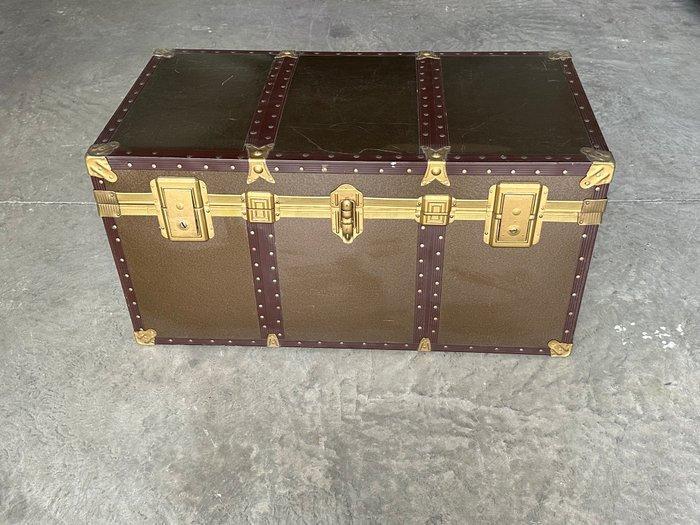 Opbergkoffer - Hout, Messing, Metaal - Reiskoffer, Antiek en Kunst, Curiosa en Brocante