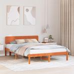 vidaXL Bedframe met hoofdeinde - Gewaxte bruine kleur -, Huis en Inrichting, Slaapkamer | Bedden, Verzenden, Nieuw