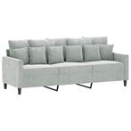 Bank 180cm Lichtgrijs | Luxe Fluweel | OP = OP 40%, Huis en Inrichting, Zetels | Zetels, Verzenden, Minder dan 75 cm, 150 tot 200 cm