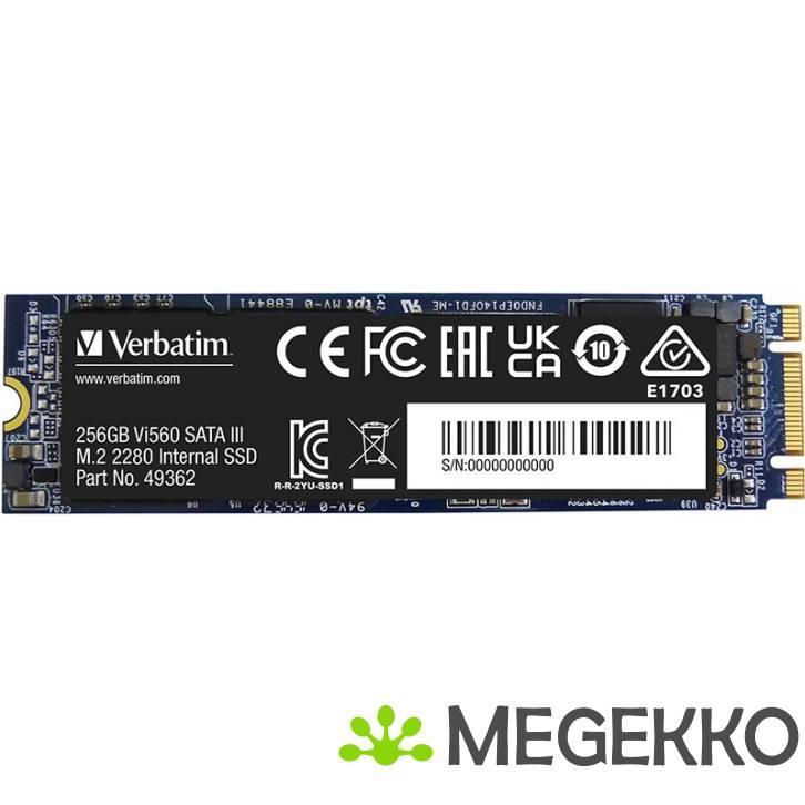 Verbatim Vi560 S3 256GB M.2 SSD, Computers en Software, Harde schijven, Nieuw, Verzenden