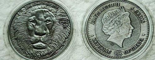 Ghana. 5 Cedis 2013 Endangered Wildlife Species    Head of, Postzegels en Munten, Munten | Europa | Niet-Euromunten