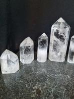 8 Heldere Bergkristal punten 12,5 - 5,2 cm - Kristalpunt-, Verzamelen, Mineralen en Fossielen