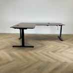 slinger hoekbureau (links) 200x160 cm,  Bruin - antraciet, Huis en Inrichting, Bureaus, Gebruikt, Bureau