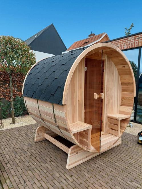 Barrelsauna met infraroodstralers, Sports & Fitness, Sauna