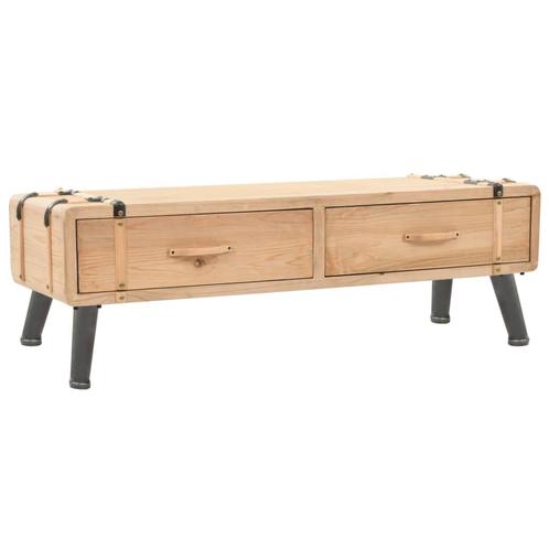 vidaXL Meuble TV Bois de sapin massif 120x33x35 cm, Huis en Inrichting, Kasten |Televisiemeubels, Verzenden