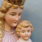 Beeld, Maria met kind - 43 cm - Biscuit porselein, Antiek en Kunst