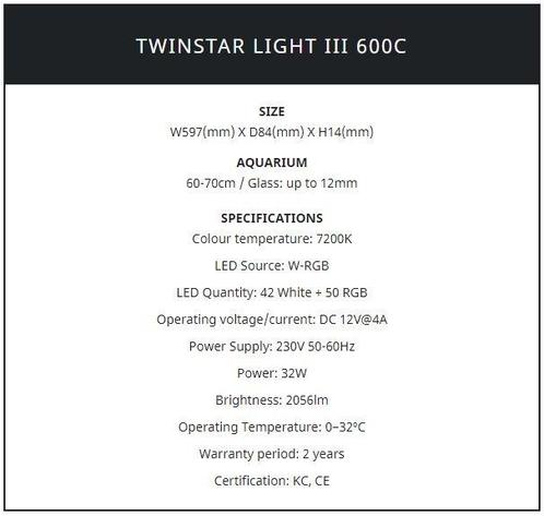 Twinstar verlichting New C-line III + gratis dimmer, Dieren en Toebehoren, Vissen | Aquaria en Toebehoren, Nieuw, Verzenden