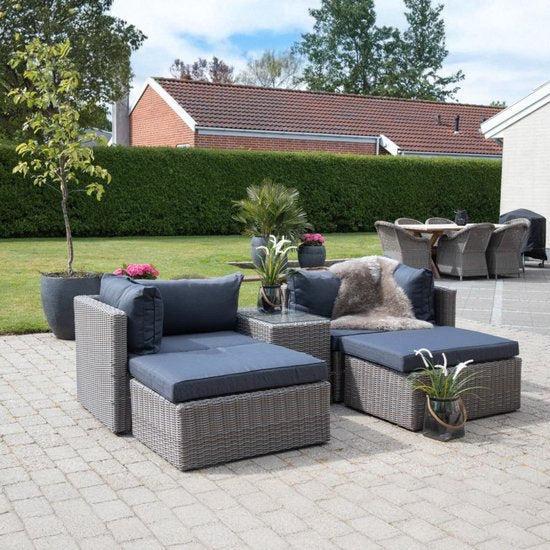 2dekans | Rossi Lounge Set - Lounge set in cubo-grijs met, Jardin & Terrasse, Ensembles de jardin, Enlèvement ou Envoi