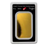 50 gram - Goud - 50g 9999 Gold Bar Argor Heraeus (In Assay), Postzegels en Munten