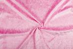 Velours de panne stof roze, Hobby en Vrije tijd, 200 cm of meer, Nieuw, Polyester, Ophalen of Verzenden