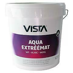 Vista Aqua Extreemat extreem diep (Edel) matte witte muurver, Bricolage & Construction, Peinture, Vernis & Laque