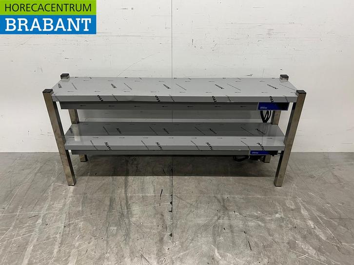 RVS Dubbele Warmtebrug Warmhoudbrug Verwarmde Etagere, Zakelijke goederen, Horeca | Keukenapparatuur, Ophalen of Verzenden