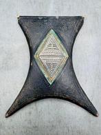 Grote oude geëtste Tuareg-tcherot-talisman of amulet -