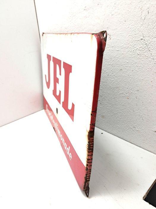 J.E.L. vruchtenlimonade - 58x38 cm - Emaille bord - Emaille, Antiek en Kunst, Antiek | Wandborden en Tegels