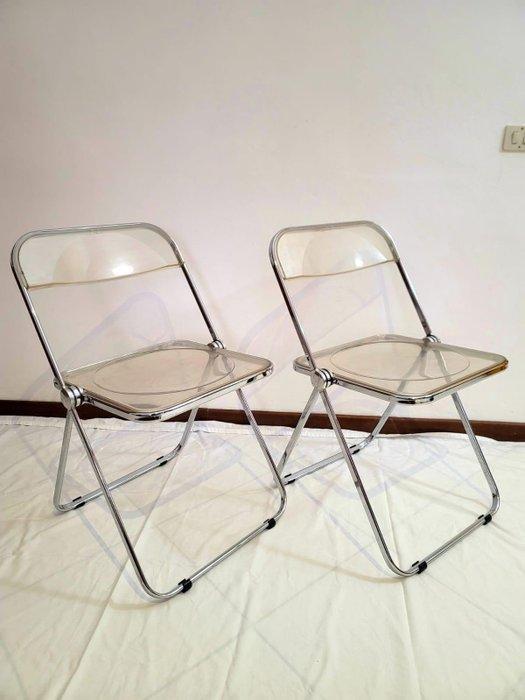 Anonima Castelli - Giancarlo Piretti - Klapstoel (2) - Plia, Antiek en Kunst, Antiek | Meubels | Stoelen en Sofa's