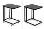 2dekans | Home & Comfort Bijzettafel op wielen - Metaal en, Huis en Inrichting, Ophalen of Verzenden, Nieuw