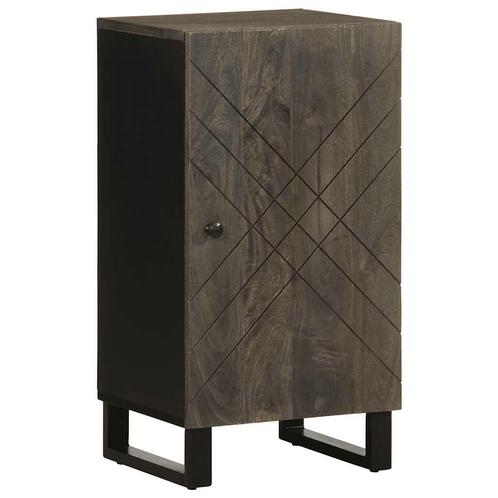 vidaXL Dressoir 40x33x75 cm massief mangohout zwart, Huis en Inrichting, Woonaccessoires | Cd- en Dvd-rekken, Nieuw, Verzenden