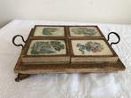 A set of antique boxes with embroidery work - Hobbydoos (5), Antiquités & Art