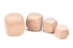 Set van 100 houten dobbelstenen, maat: groot (25 mm), Verzenden