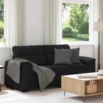 vidaXL 2-zitsbank 140 cm stof zwart, Huis en Inrichting, Verzenden, Nieuw