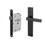 Deurbeslag set Lusso met loopslot, Doe-het-zelf en Bouw, Hang- en Sluitwerk, Ophalen of Verzenden, Nieuw, Overige materialen, Klink of Kruk