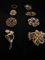 Ensemble de 8 broches vintage – circa 1950–1980 Europe -, Antiek en Kunst