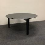 giorgetti Massimo Scolari ronde tafel met glazenblad - zwart, Gebruikt, Bureau