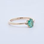 Zonder Minimumprijs - Ring 14 kt. - 0.42ct. tw. Smaragd, Nieuw