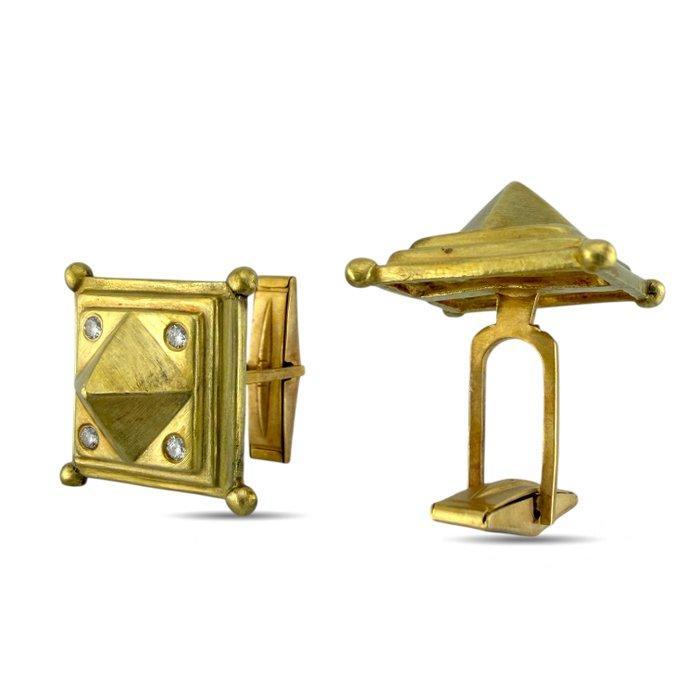 Manchetknopen - 18 karaat Geel goud, Exclusieve Doris Panos, Handtassen en Accessoires, Antieke sieraden