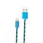 iPhone/iPad/iPod Lightning USB Oplaadkabel Gevlochten Nylon, Télécoms, Téléphonie mobile | Chargeurs pour téléphone, Verzenden