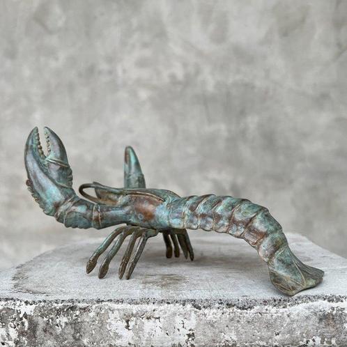 sculptuur, NO RESERVE PRICE - Bronze Patinated Lobster, Antiek en Kunst, Curiosa en Brocante