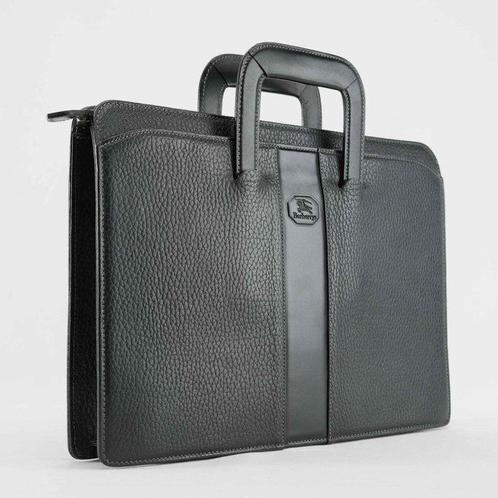 Burberry - Soft black leather Business Bag - Sac à main, Handtassen en Accessoires, Tassen | Damestassen