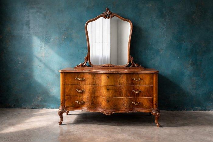 Manifattura Italiana - Commode - Ronce de noyer - Pas de, Antiquités & Art, Antiquités | Autres Antiquités